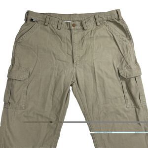 Carhartt FR Flame Resistant Cargo Pants Khaki Mens 44x30 FRB240 GKH CAT 2 Work